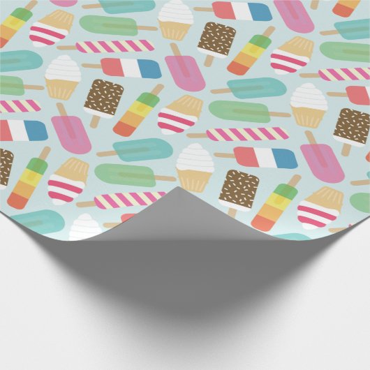 Eiscreme Geschenkpapier (Ecke)