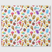 Eiscreme Geschenkpapier (Flach)