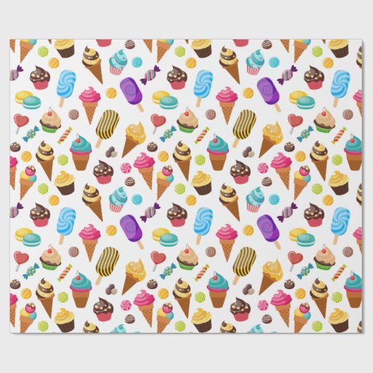 Eiscreme Geschenkpapier (Flach)