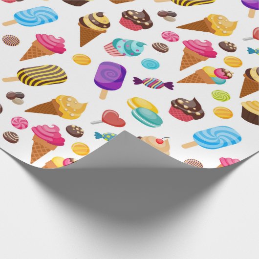 Eiscreme Geschenkpapier (Ecke)
