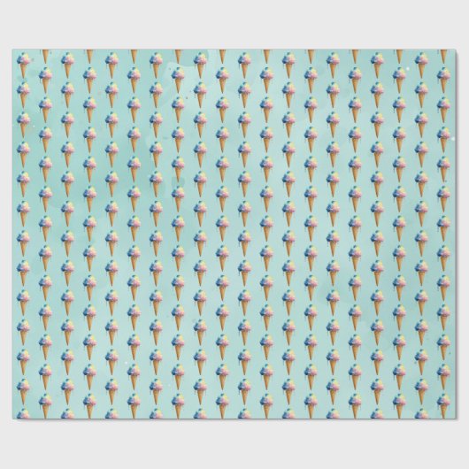 Eiscreme Geschenkpapier (Flach)