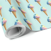 Eiscreme Geschenkpapier (Rolleneckpunkt)