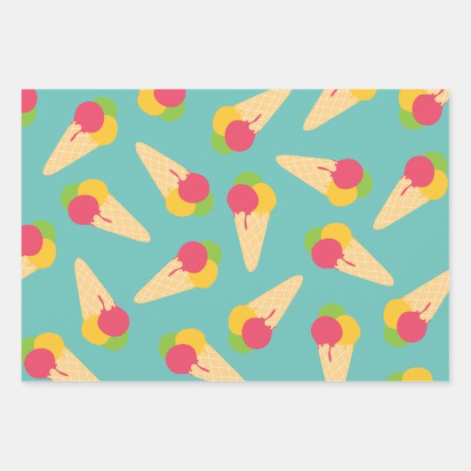Eiscreme Geschenkpapier Set (Vorderseite 2)