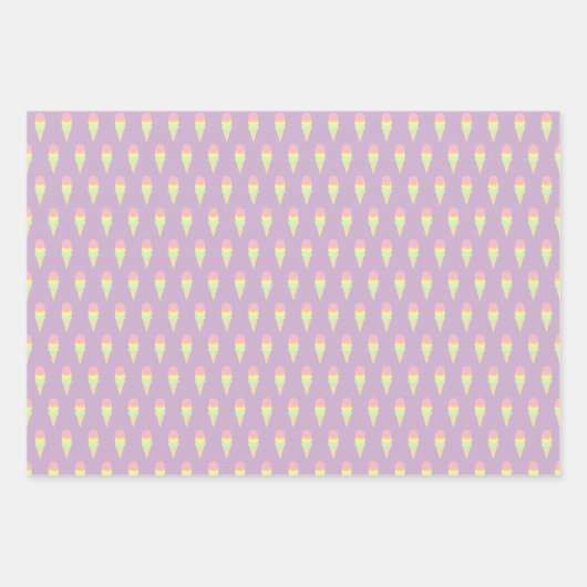 Eiscreme Geschenkpapier Set (Vorderseite)
