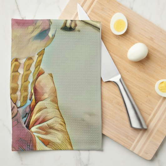 Eiscreme Geschirrtuch (Viertel Falte)