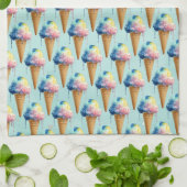 Eiscreme Geschirrtuch (Gefaltet)