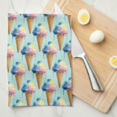 Eiscreme Geschirrtuch (Viertel Falte)
