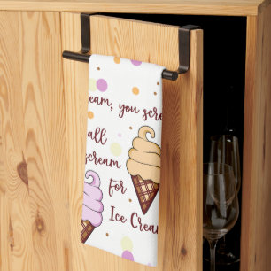 Eiscreme Geschirrtuch