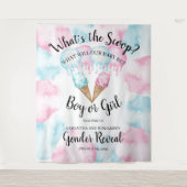 Eiscreme-Geschlecht offenbart einen Rückfall. Wand Wandteppich (Vorderseite)