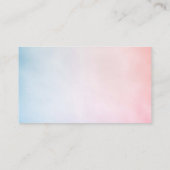 Eiscreme-Geschlecht offenbart Windelung Begleitkarte (Rückseite)