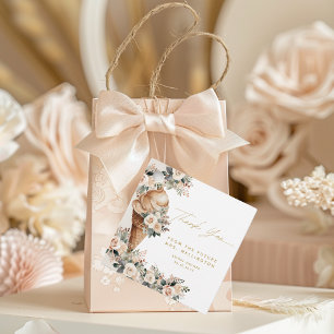 Eiscreme geschöpft Floral Boho Brautparty Geschenkanhänger