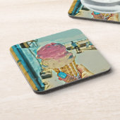 Eiscreme Getränkeuntersetzer (Linke Seite)