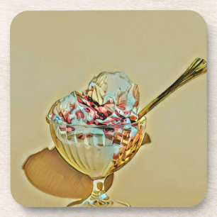 Eiscreme Getränkeuntersetzer