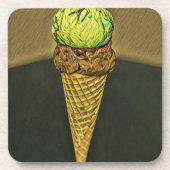 Eiscreme Getränkeuntersetzer (Vorderseite)