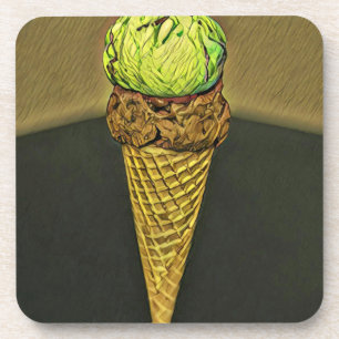 Eiscreme Getränkeuntersetzer