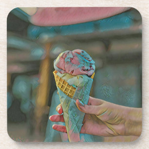 Eiscreme Getränkeuntersetzer
