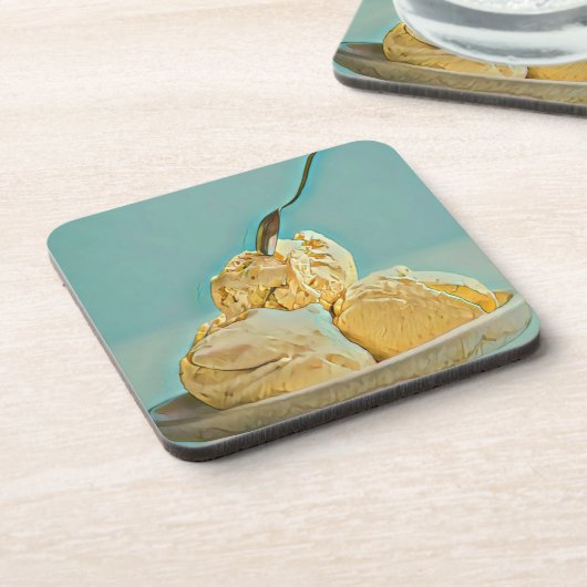 Eiscreme Getränkeuntersetzer (Linke Seite)