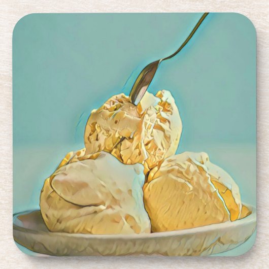 Eiscreme Getränkeuntersetzer (Vorderseite)