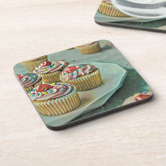 Eiscreme Getränkeuntersetzer (Linke Seite)