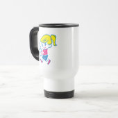 Eiscreme Girl Coffee Travel Mug Reisebecher (Vorderseite Links)