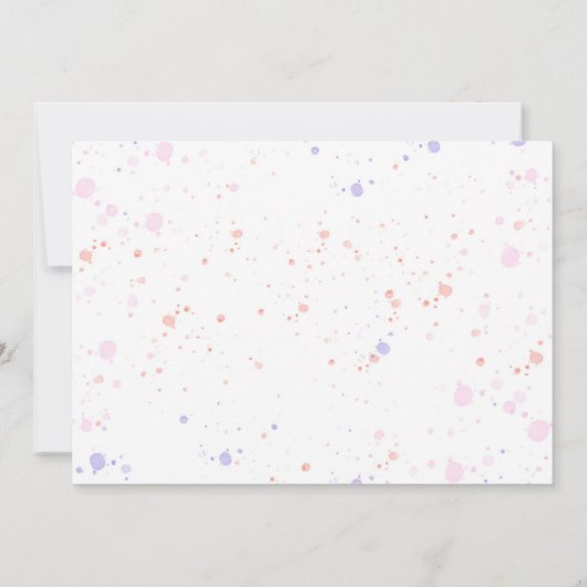 Eiscreme Girls 1. Geburtstag Foto Einladung (Rückseite)