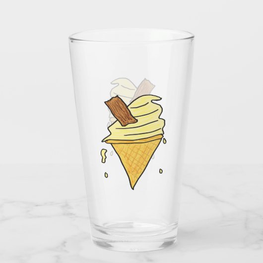 Eiscreme Glas (Rückseite)
