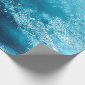 Eiscreme-Gletscher, gefroren Geschenkpapier (Ecke)