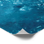 Eiscreme-Gletscher, gefroren Poster (Ecke)