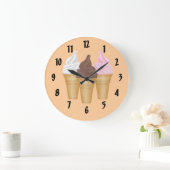 Eiscreme Große Wanduhr (Zuhause)