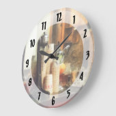 Eiscreme Große Wanduhr (Winkel)
