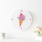 Eiscreme Große Wanduhr (Zuhause)