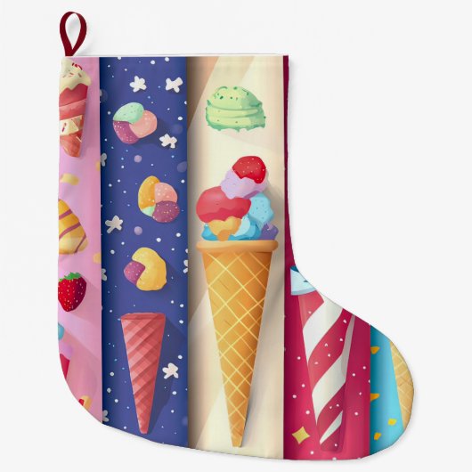 Eiscreme Großer Weihnachtsstrumpf (Vorderseite)