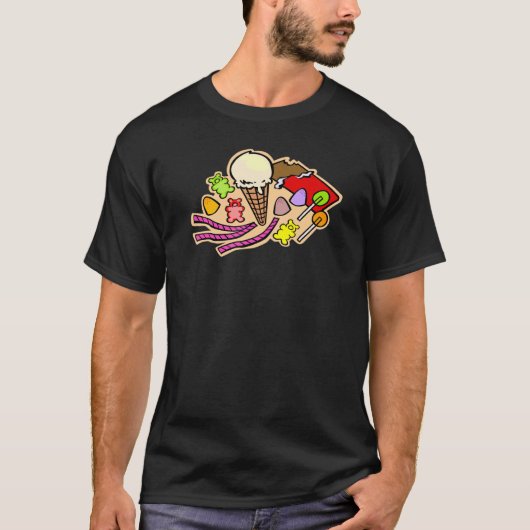 Eiscreme gute Stimmung für Männer Frauen Jugend 9 T-Shirt (Vorderseite)