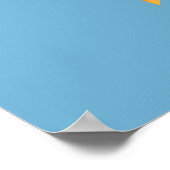 Eiscreme Hallo benutzerdefiniertes Farbposter Poster (Ecke)