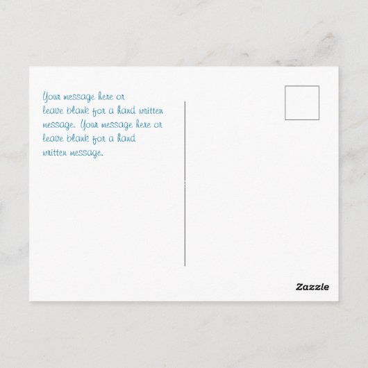 Eiscreme, Heißluftballon, Whimsical, Namen Postkarte (Rückseite)