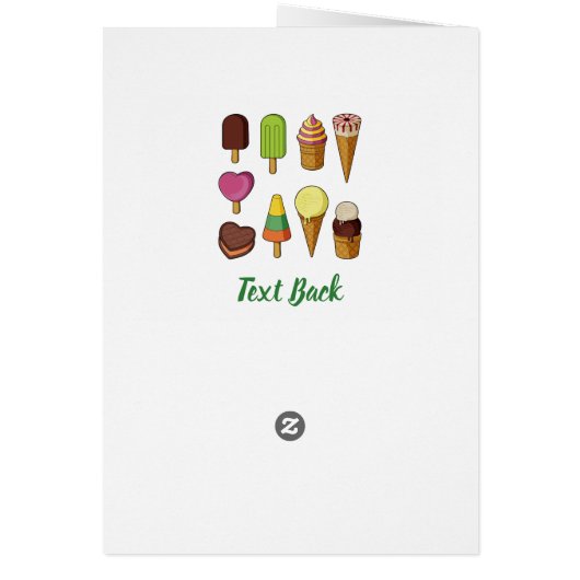 Eiscreme-Hintergrund (Hinten)