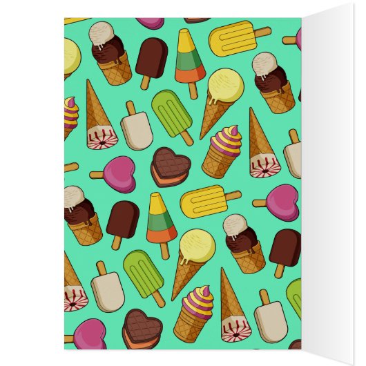 Eiscreme-Hintergrund (Innen (Links))