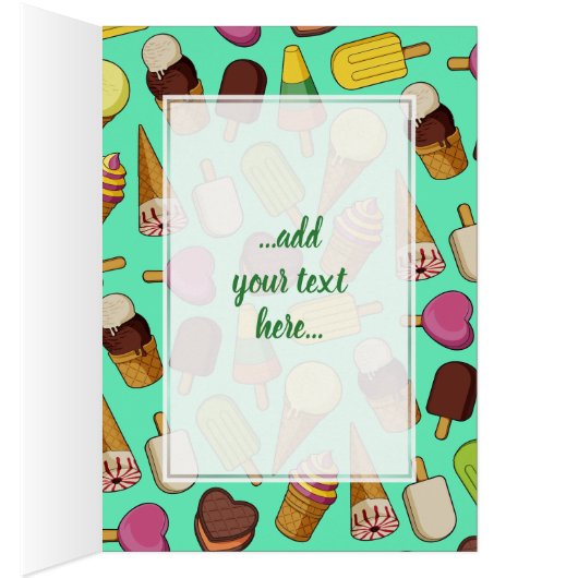 Eiscreme-Hintergrund (Innen (Rechts))