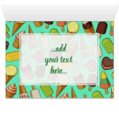 Eiscreme-Hintergrund (Innenansicht Horizontal (Unten))