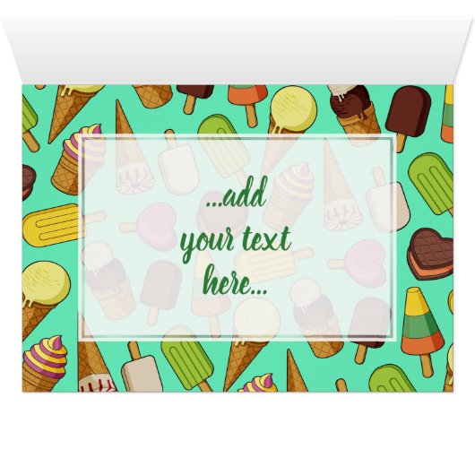 Eiscreme-Hintergrund (Innenansicht Horizontal (Unten))