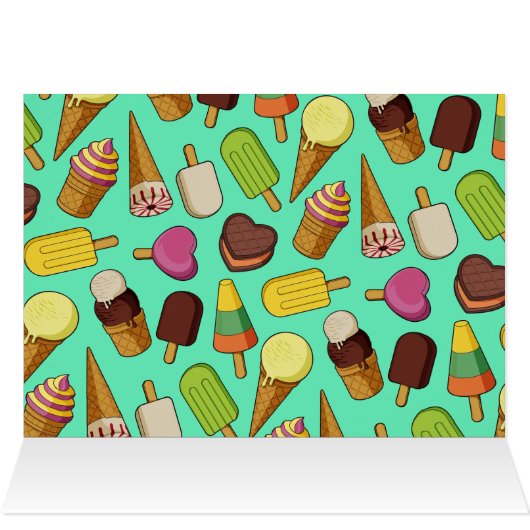 Eiscreme-Hintergrund (Innenansicht Horizontal (Oben))