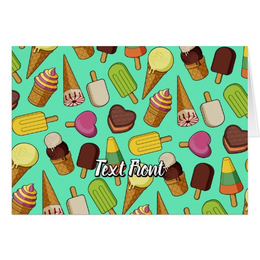 Eiscreme-Hintergrund (Vorderseite (Horizontal))