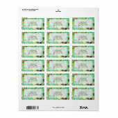 Eiscreme-Hintergrund Adressaufkleber (Vorne)