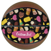 Eiscreme-Hintergrund Basketball (Vorderseite)