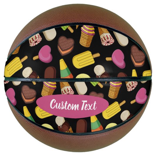 Eiscreme-Hintergrund Basketball (Vorderseite)