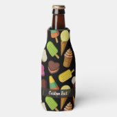 Eiscreme-Hintergrund Flaschenkühler (Flaschenvorderseite)