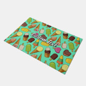 Eiscreme-Hintergrund Fußmatte (Schrägansicht)