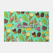 Eiscreme-Hintergrund Fußmatte (Vorderseite)