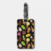 Eiscreme-Hintergrund Gepäckanhänger (Rückseite vertikal)