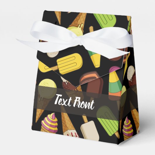 Eiscreme-Hintergrund Geschenkschachtel (Vorderseite)